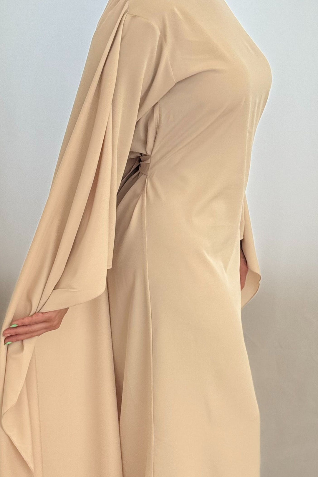 Satijn Beige Abaya