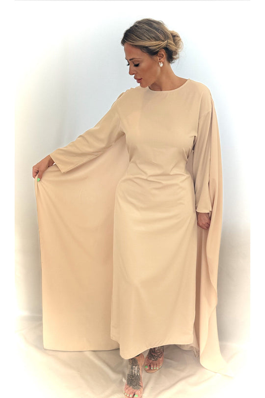 Satijn Beige Abaya